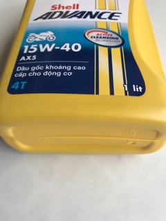 Nhớt shell vàng 15W-40 1 lít