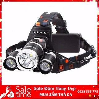 Đèn pin 3 bóng đội đầu t6 siêu sáng