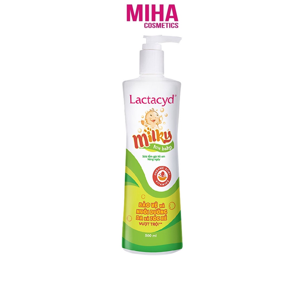 Sữa Tắm Gội Trẻ Em Lactacyd Milky 500ml