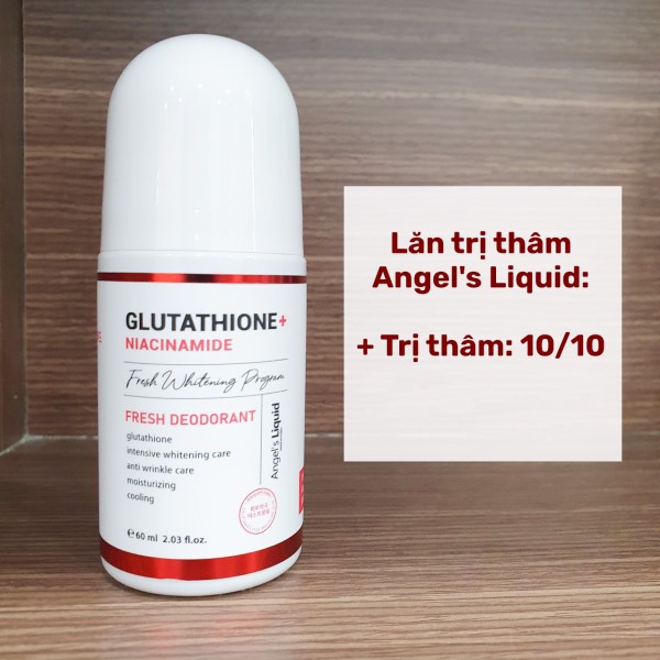 Lăn Khử Mùi Dưỡng Trắng Giảm Thâm Angel's Liquid Glutathione Niacinamide Whitening 60ml ( Nhập Khẩu )