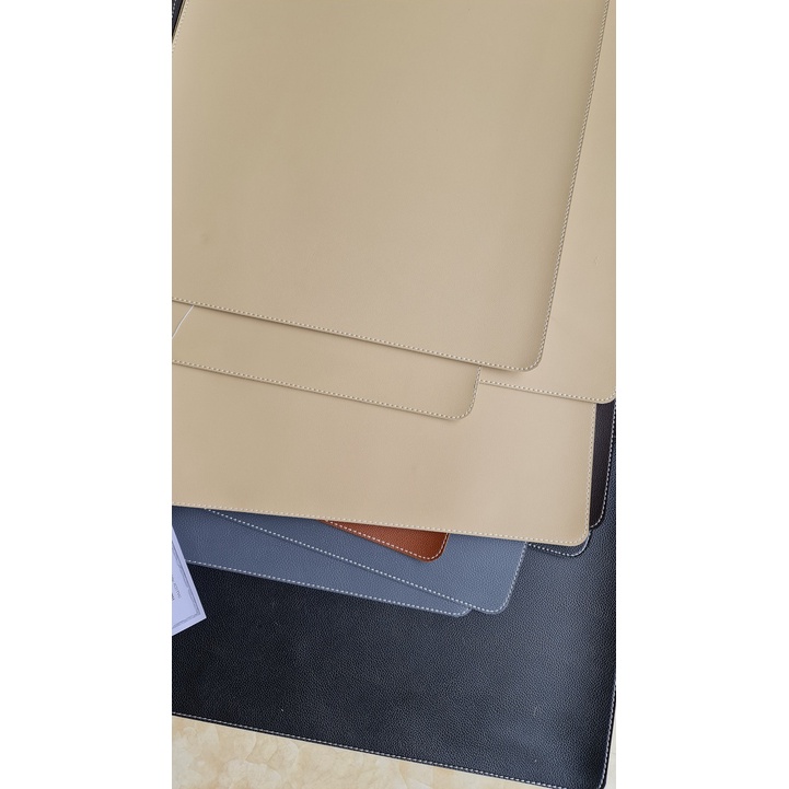 Thảm da, tấm lót da trải bàn làm việc TH Deskpad kiêm bàn di chuột mouse pad da size lớn  60x120,50x100
