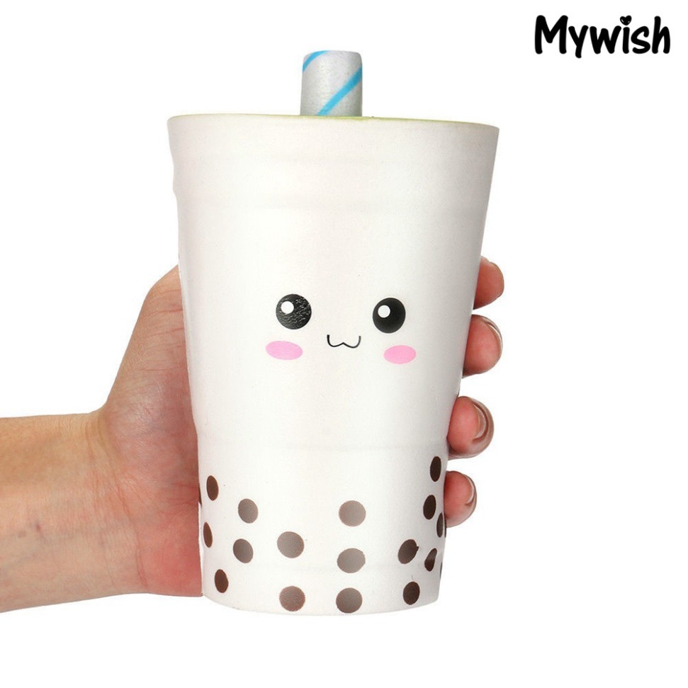Đồ Chơi Xốp Squishy Giảm Stress Hình Ly Trà Sữa Dễ Thương Cho Bé