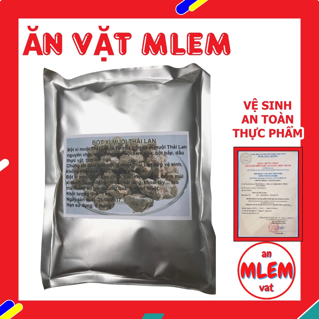 Bột xí muội lắc khoai nhập khẩu Thái Lan, bột xí muội lắc siêu thơm ngon đồ ăn vặt Mlem