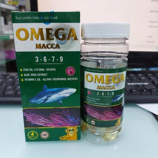 Omega Macca 3 6 7 9 -Bổ Mắt, Bổ Tim ,Bổ Não Lọ 60 viên