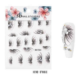 sticker hoa 5D gắn móng tay