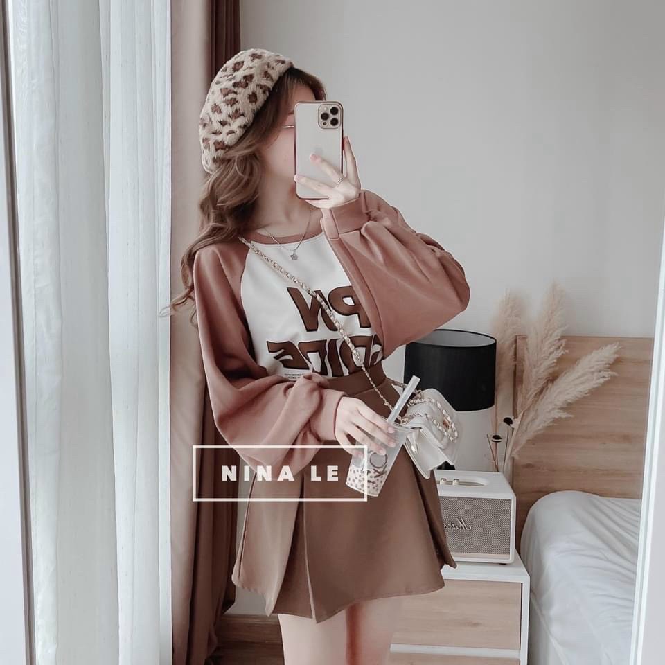 Sét Áo Phối Chân Váy Xếp Ly Cực Hot Cho Các Bạn Nữ Mặc Đi Chơi Dự Tiệc SIêu sinh HHP