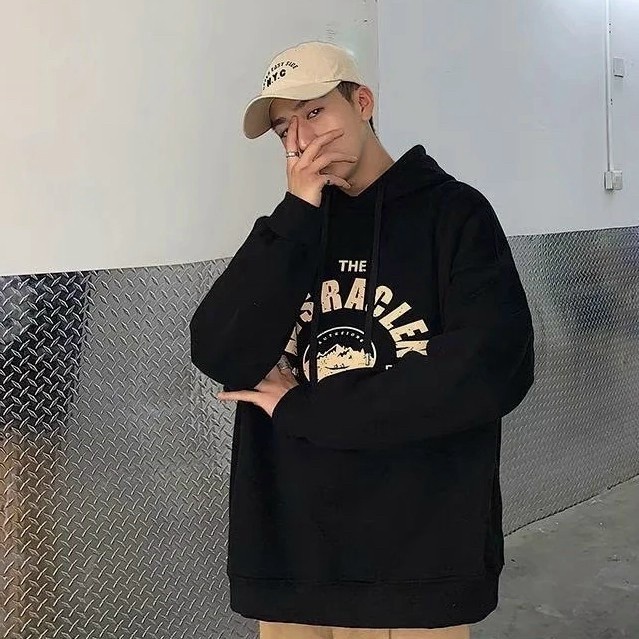 Áo Hoodies Nam Nón Lớn 2 Lớp Trùm Đầu Chất Nỉ Dày Mịn In Chữ Form Rộng Mặc Đẹp Thoải Mái NEW UNISEX