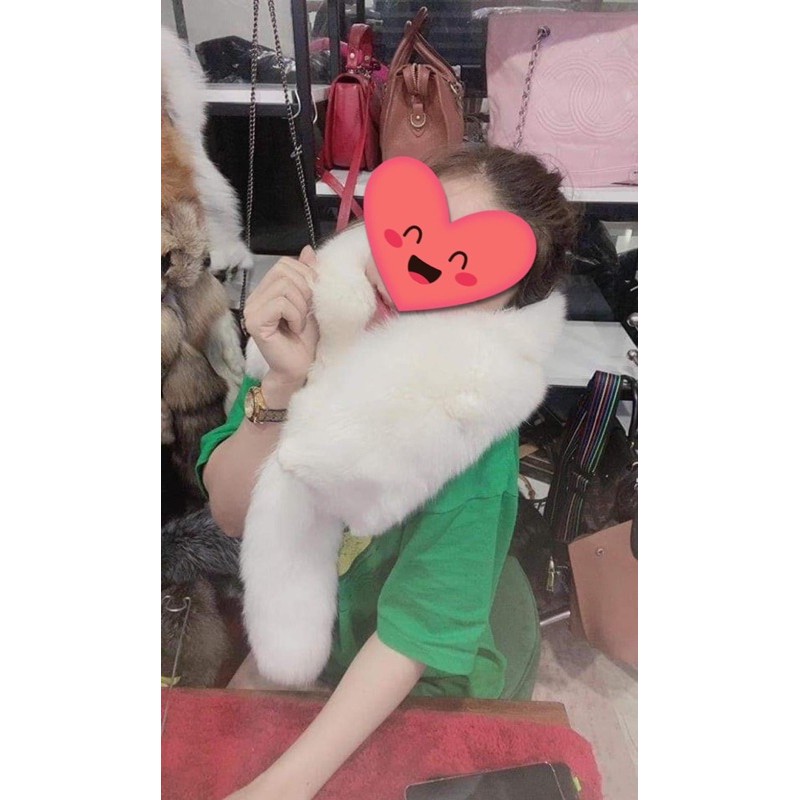 Khăn chồn lông thật