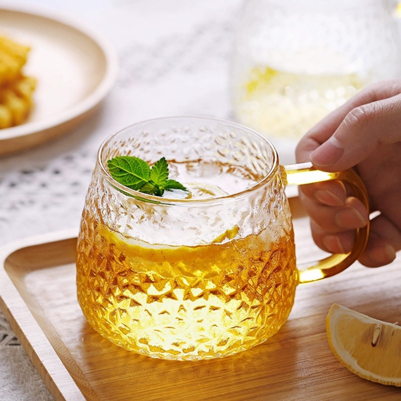 Cốc Cà Phê Có Tay Cầm Chịu Nhiệt Độ Cao Dùng về nhà, kích cỡ 420 ml.