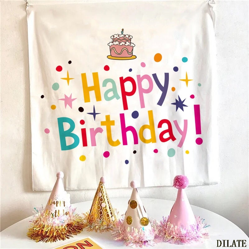Banner - Thảm treo tường trang trí sinh nhật kiểu Hàn Quốc
