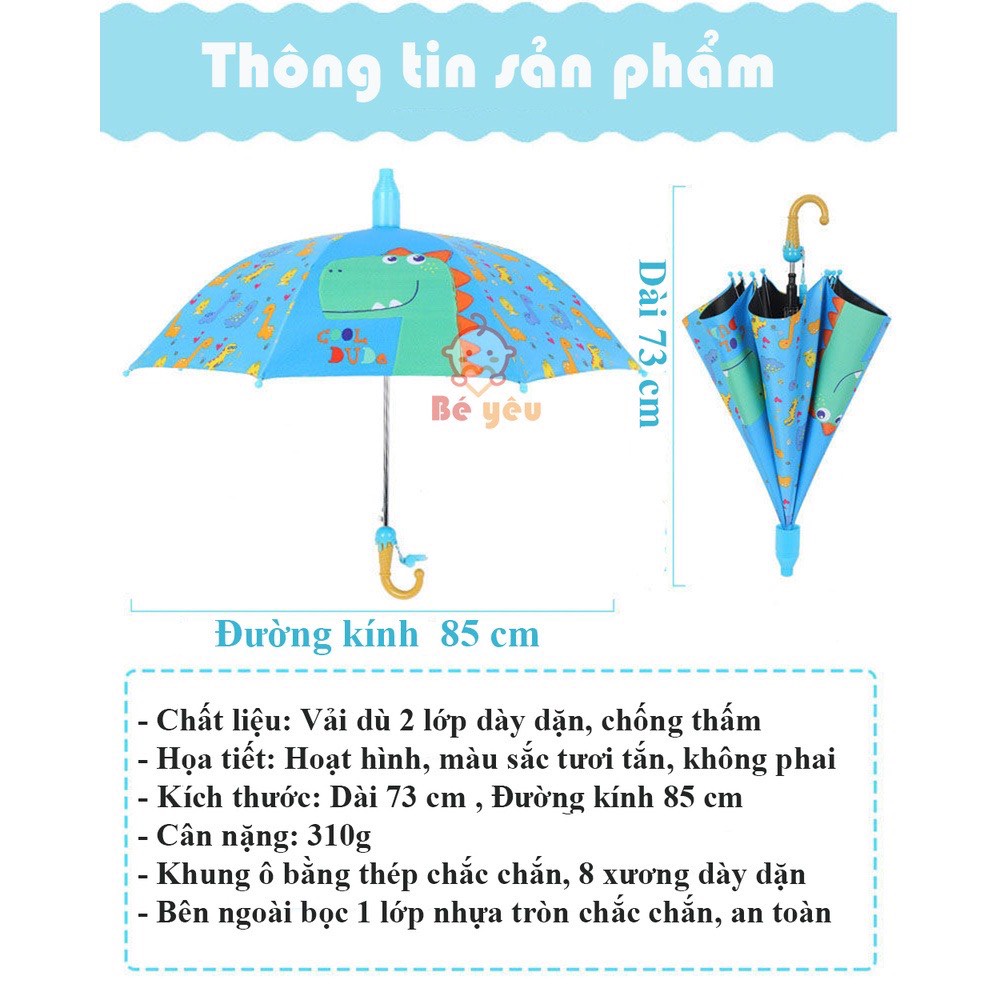 Ô siêu nhân bé trai màu xanh tay nắm vàng be (Hàng cao cấp)