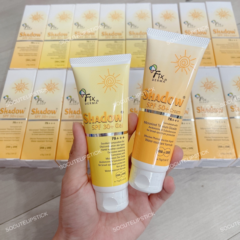 Kem chống nắng Fixderma Shadow Cream SPF 50+, Gel SPF30+