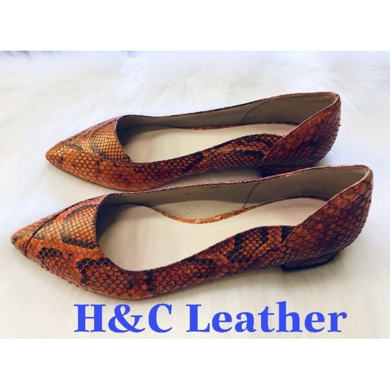 Giày nữ búp bê da trăn thật 100%