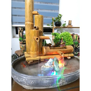 Thác nước phong thủy bằng tre-06-07