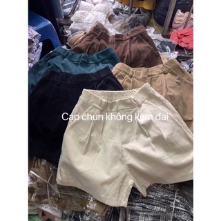 Quần short nhung vintage