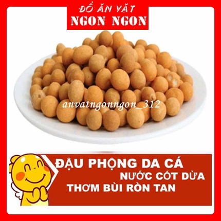 500g Đậu Phộng Da Cá-Snack Nhân Phộng Nước Cốt Dừa Giòn Thơm Hấp Dẫn