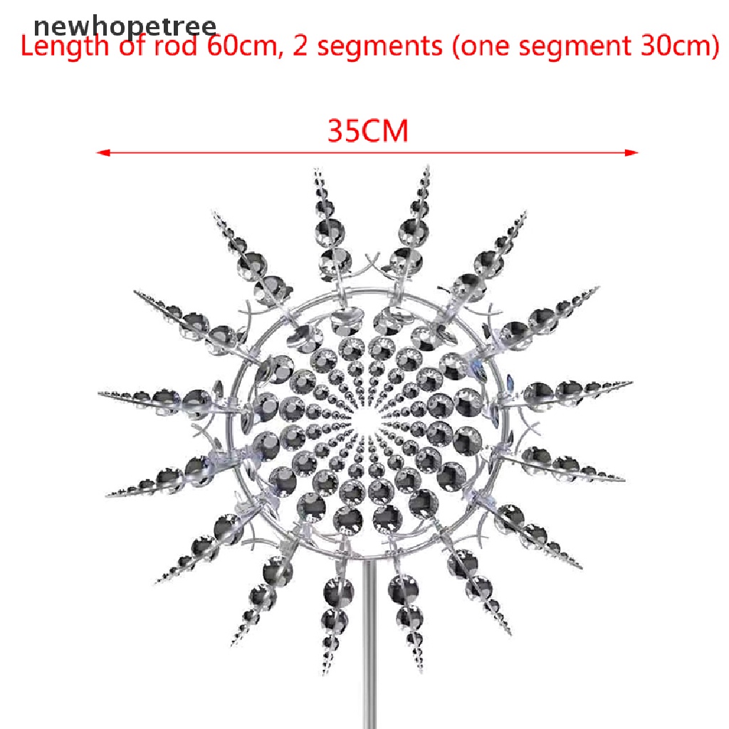 Mới Con Quay Cối Xay Gió Kim Loại Độc Đáo Trang Trí Sân Vườn