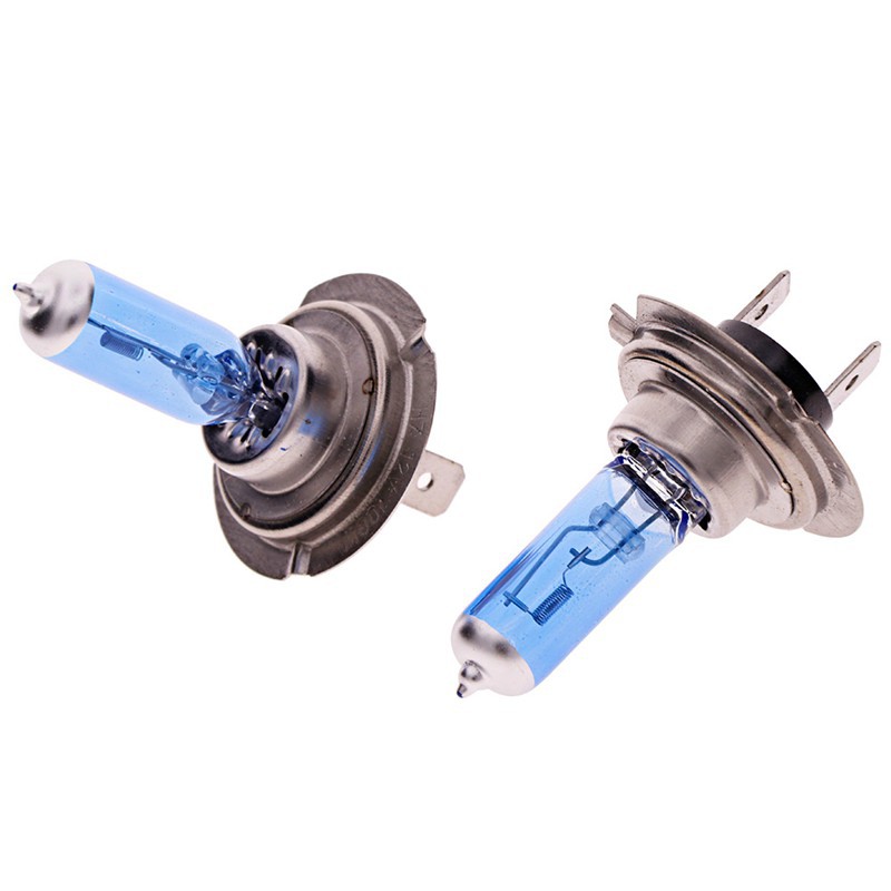 Set 2 đèn pha Xenon H7 100W 12V 6000K ánh sáng trắng cho ô tô chất lượng cao