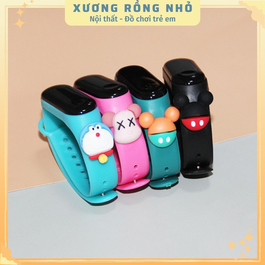 Đồng hồ led hoạt hình thông minh trẻ em chống nước, thể thao giá rẻ cho bé trai/gái 3,4,5,6 tuổi