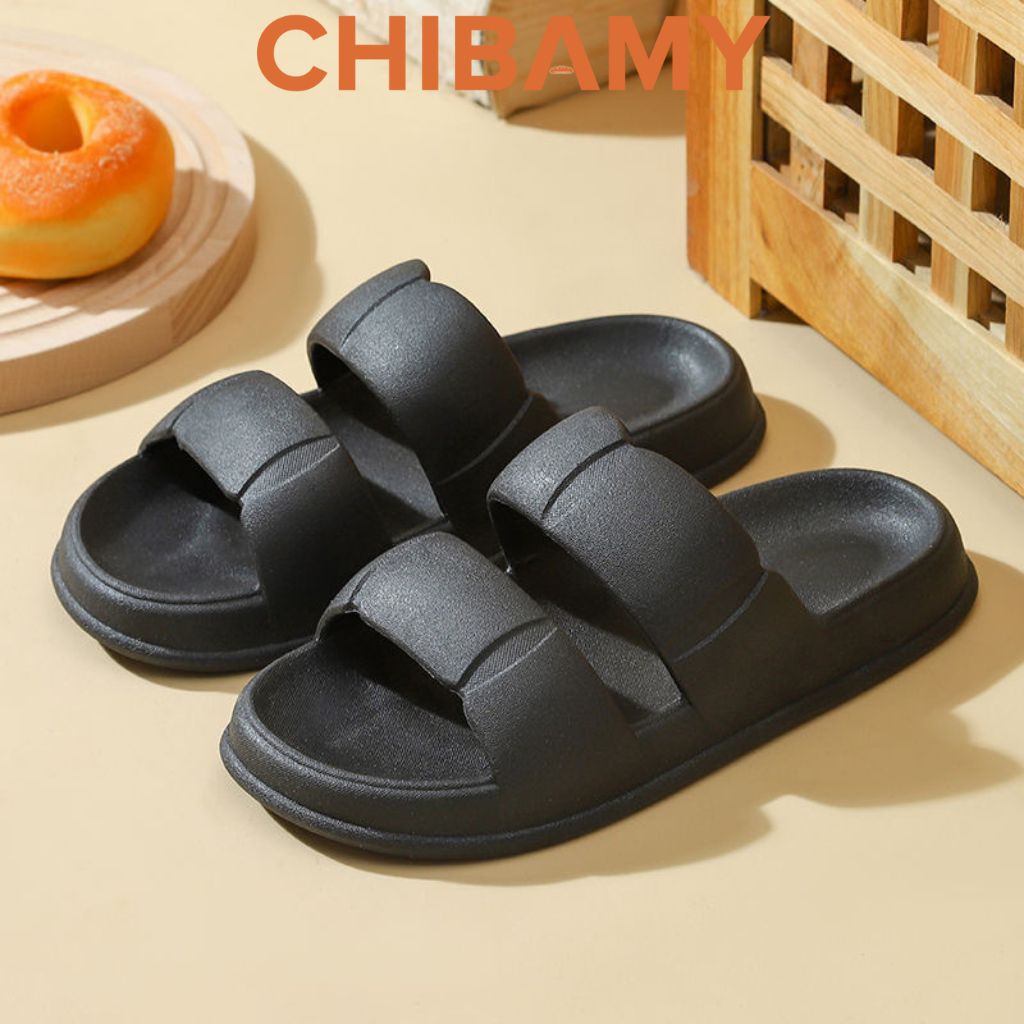 Dép bánh mì nữ CHAO đế siêu dẻo 4cm , dép đi trong nhà cho học sinh