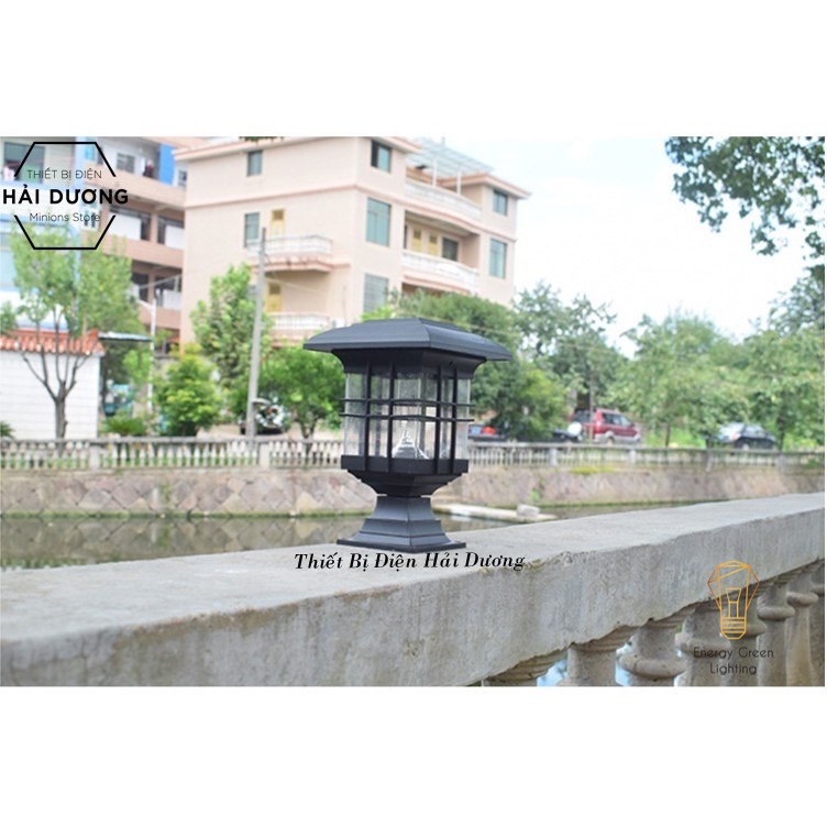 Đèn Led Sân Vườn Energy Green Lighting Trụ Cột Năng Lượng Mặt Trời NT3 (Bao gồm cột cắm đất và đế bắt cột)