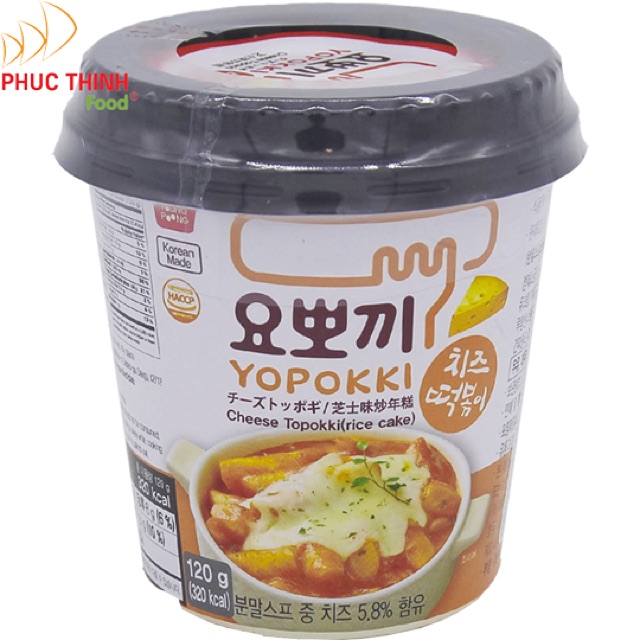 Bánh gạo Topokki các vị cốc 120-140g hạn 6/2022