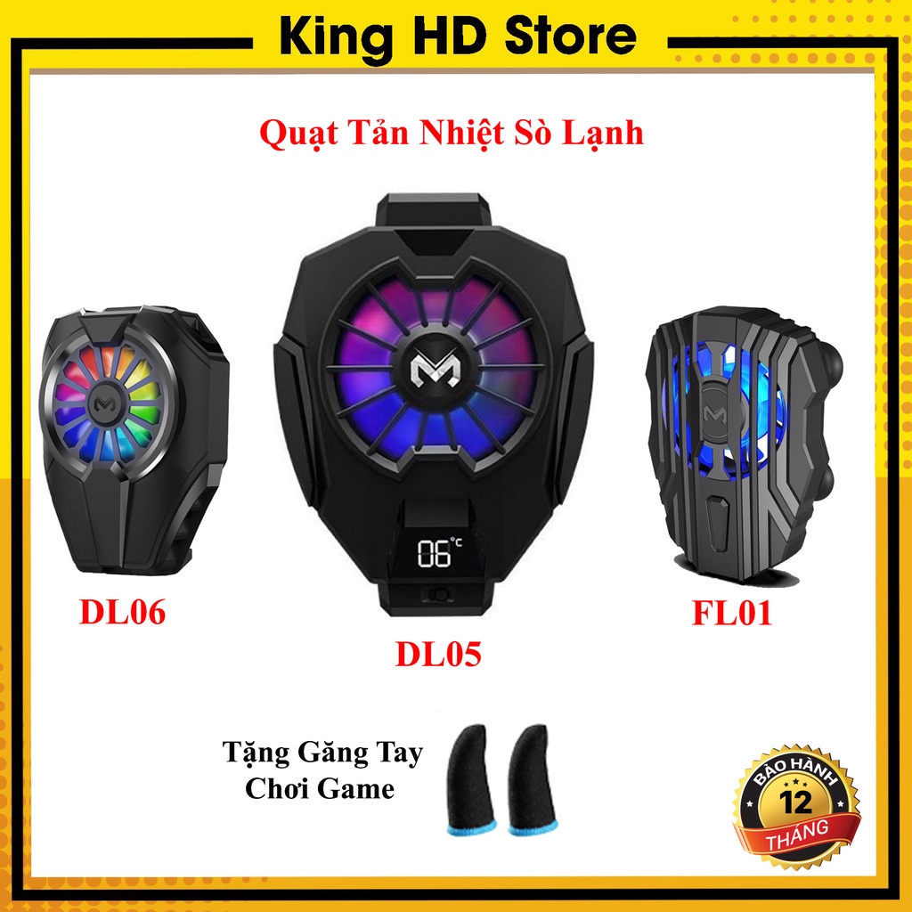 Quạt Tản Nhiệt Điện Thoại Sò Lạnh Memo DL05 / DL06 / FL01 - Làm Mát Nhanh Bằng Công Nghệ Sò Lạnh - Bảo Vệ Pin Cho Điện