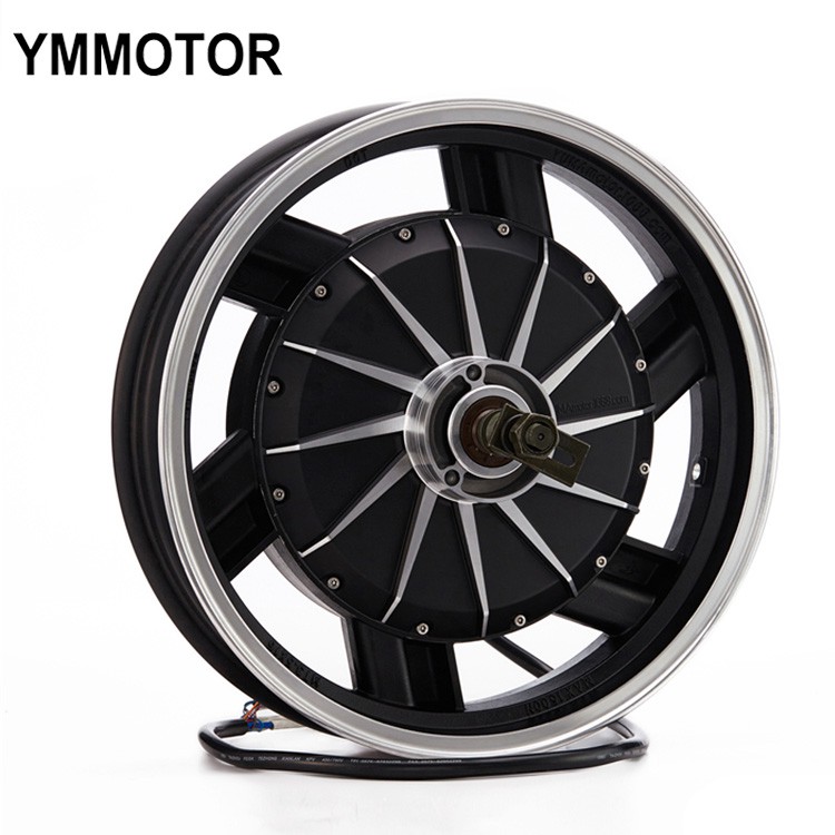 Động cơ điện chuyển đổi xe điện vành 16 inch Yuma Motor 72v 2000w 3000w 4000w không chỗi than
