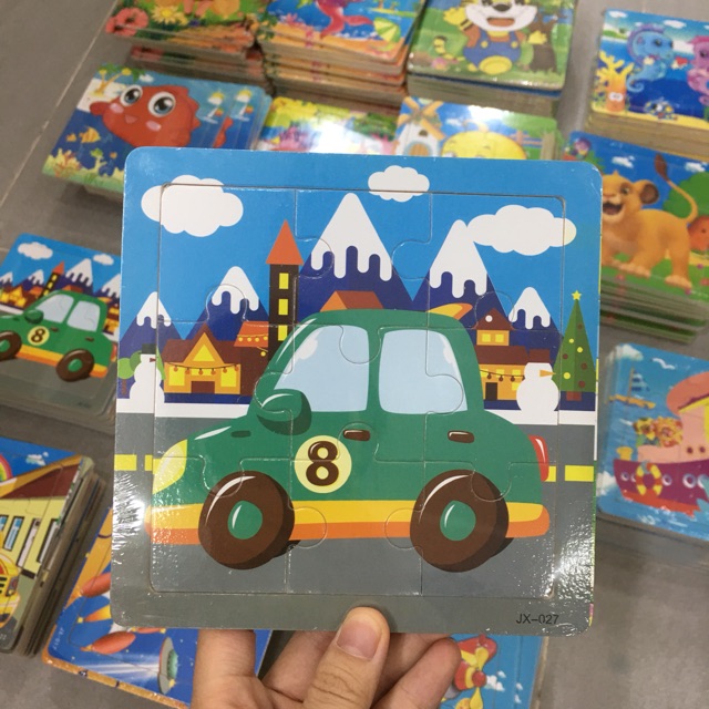 Tấm gỗ ghép hình.