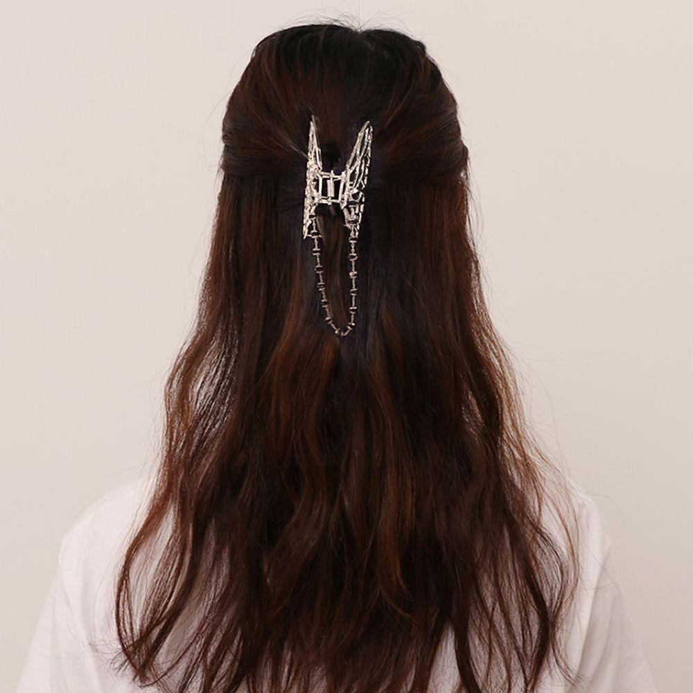 ME Kẹp Tóc Hình Cá Mập / Bướm Chống Trượt Thiết Kế Dễ Phối Đồ