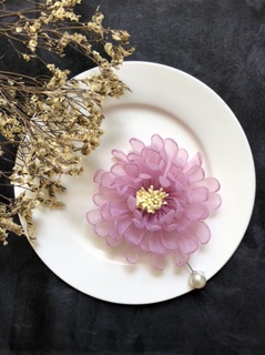 Cài áo handmade cúc voan