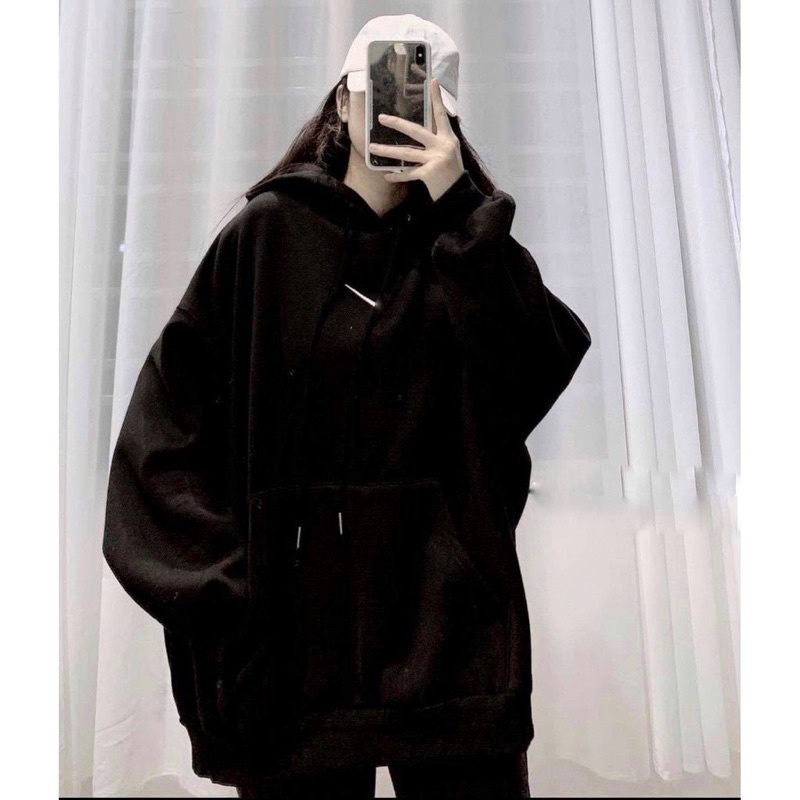 [RẺ VÔ ĐỊCH Áo Hoodie Dáng Rộng Tay Bồng, Áo Nỉ Tích Ngực