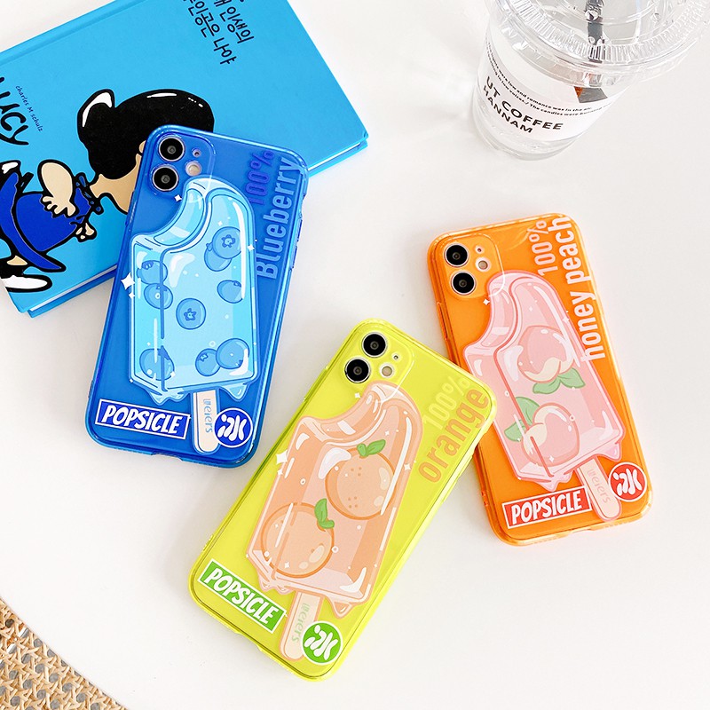 Ốp lưng iphone Ice Cream neon dẻo mềm 5/5s/6/6plus/6s/6splus/7/7plus/8/8plus/x/xr/xs/11/12/pro/max/plus/promax | BigBuy360 - bigbuy360.vn