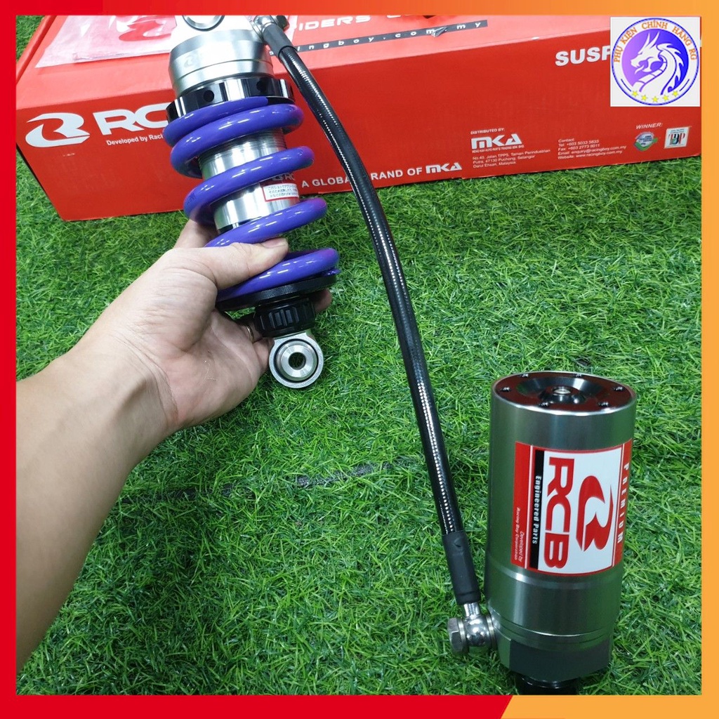 Phuộc Bình Dầu RCB Cho Xe Exciter 135 Phuộc RCB DB-2 LINE LC135 203mm Màu Xanh Tím Cực Lạ - Hàng Chính Hãng