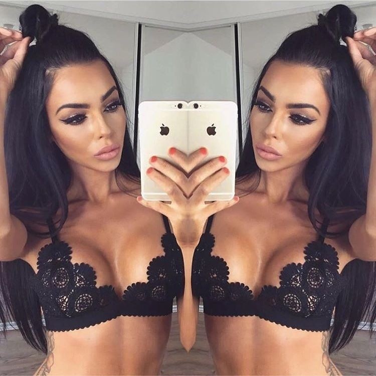 ღ𝓂ℰSexy Women Floral Sheer Lace Triangle Bralette Unpadded Bra Crop Top Lingerie