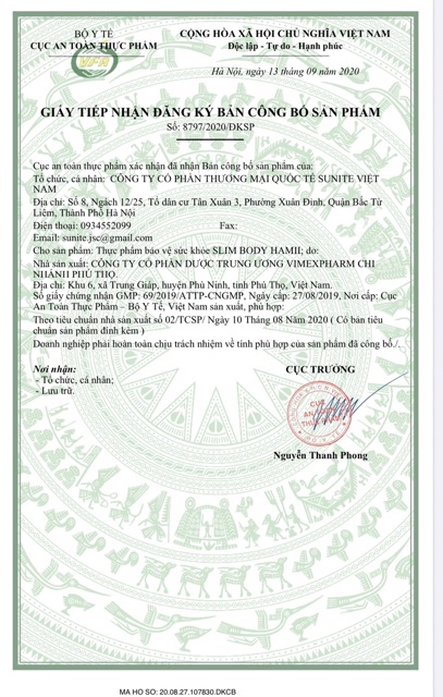 Slim Hamii thế hệ mới Chính Hãng Sunite - Hỗ Trợ Giảm Cân - Hộp 20 Viên Sủi | BigBuy360 - bigbuy360.vn