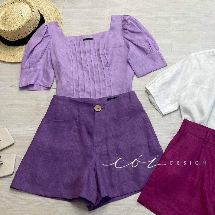 Quần short linen TT Cói Design