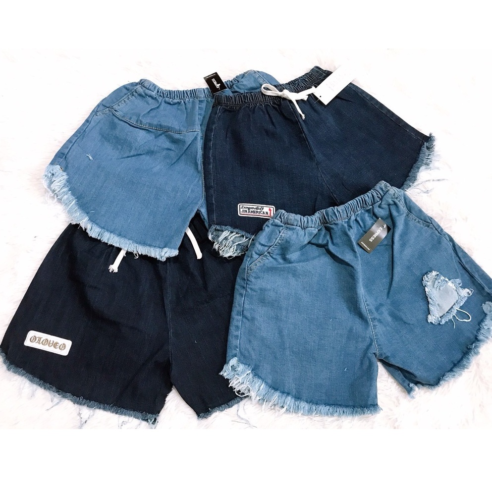 QUẦN SHORT JEAN LƯNG THUN _ COMBO 3 QUẦN 100K, QUẦN JEAN