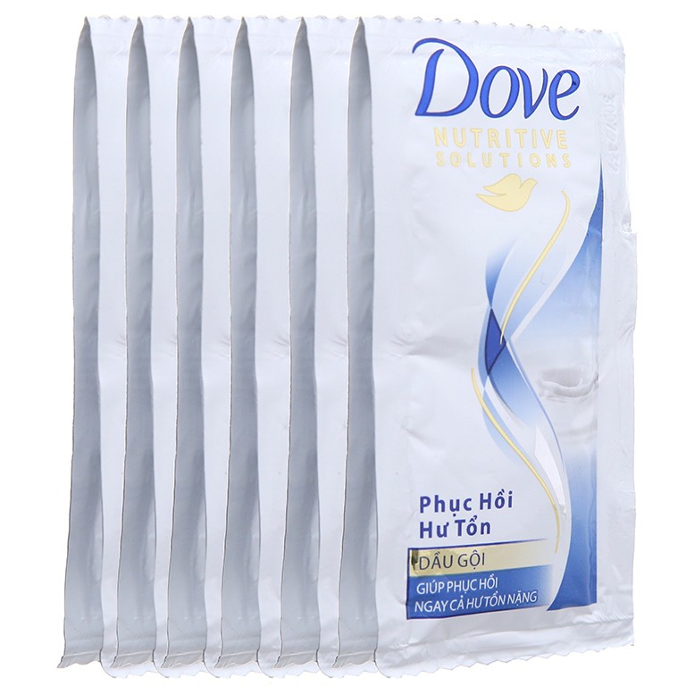 Dầu gội Dove Keratin phục hồi hư tổn 6g x 10 gói