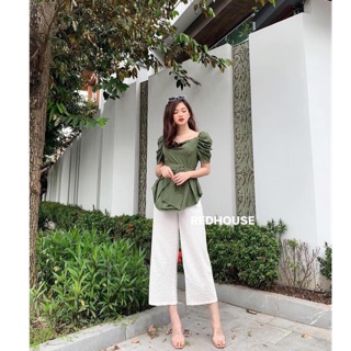 Quần ống rộng lỡ chất đũi lụa nhiều màu