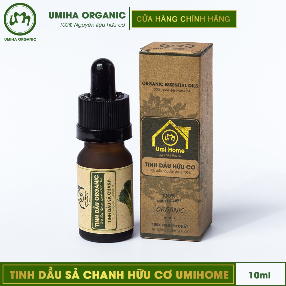 Tinh dầu Sả Chanh hữu cơ UMIHA nguyên chất | Lemongrass Essential Oil 100% Organic 10ml