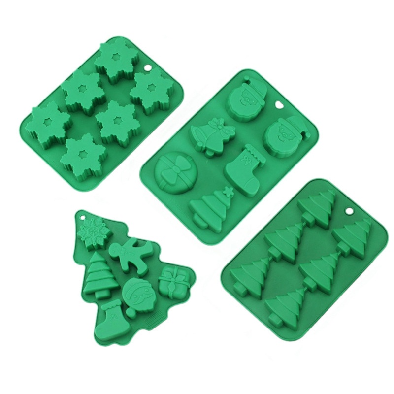 Khuôn Silicone Làm Bánh Mousse Chủ Đề Giáng Sinh