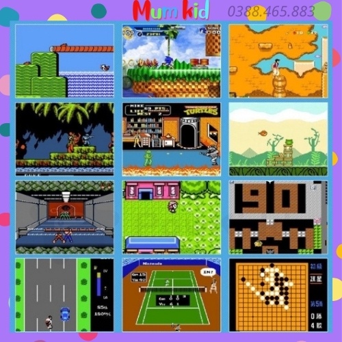 Máy chơi game cầm tay 4 nút SUP 400 trò vui nhộn chơi được 2 người giá rẻ. BH 6 tháng MUMKID48