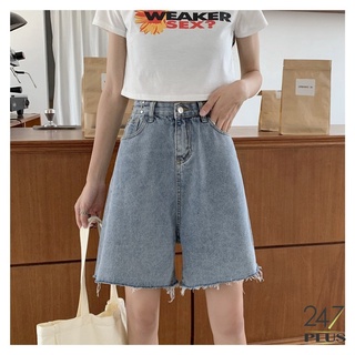 Quần Short Jean Móc Cài