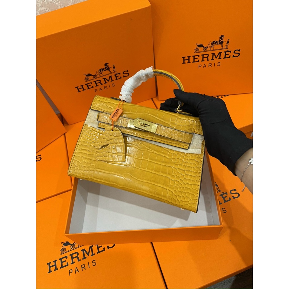 Túi xách nữ Hermes kelly da rắn size 22cm