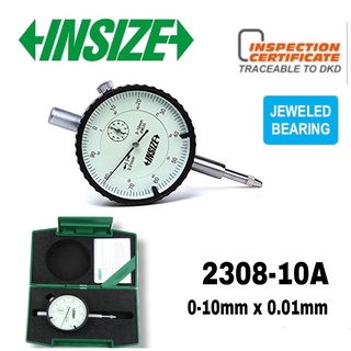 Đồng hồ so chân thụt 0-10mm mới chính hãng insize, model: 2308-10a, vạch 0.01mm bảo hành chính hãng. giá rẻ, san chê.