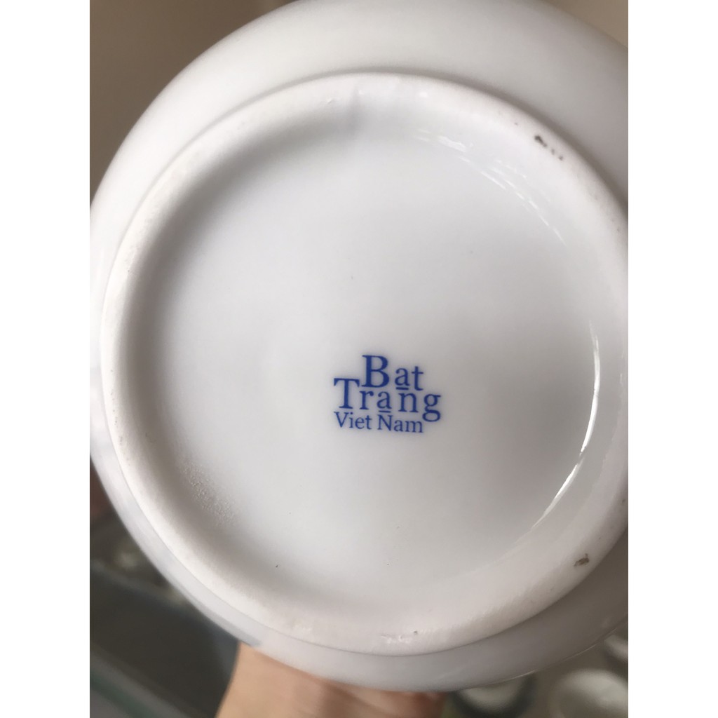 Bộ ấm trà  Bát Tràng 🍀 𝐅𝐑𝐄𝐄𝐒𝐇𝐈𝐏  🍀 SỨ BƯỞI CÀNH  màu trắng trang nhã, sang trọng phòng khách | BigBuy360 - bigbuy360.vn