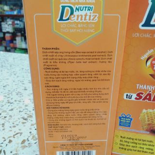 Dung Dịch Nha Khoa Nutridentiz