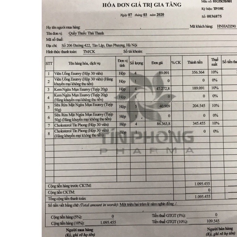 ✅Viên uống Cholesterol Tín Phong- thảo dược hạ mỡ máu,giảm men gan