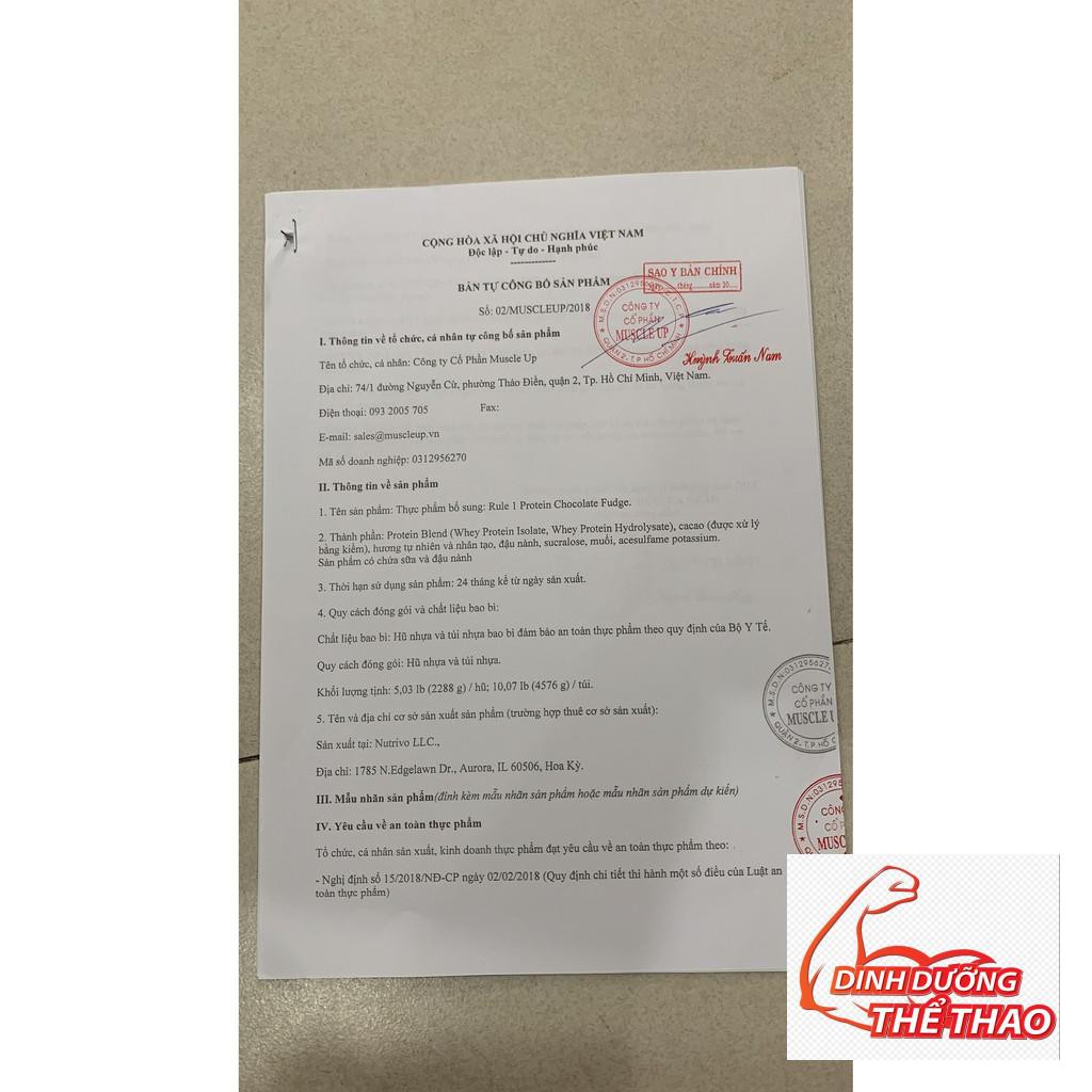 [GIÁ TỐT NHẨT] RULE 1 PROTEIN 5LBS | Sữa Dinh Dưỡng Tăng Cơ (2.3 KG) Chính Hãng